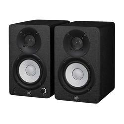Yamaha HS4 Monitores de Estudio – Par de Altavoces Activos Compactos de 2 Vías Potenciados, Bass-Reflex 4.5" 52W, con Control de Sonido Avanzado, para Producción Musical y Edición de Video - Negro