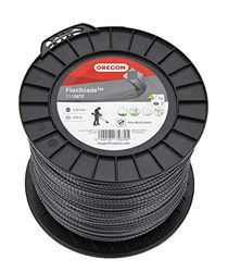 Oregon Flexiblade Serrated Heavy Duty Trimmer Line for Brambles and Undergrowth, Nylon Lines for Heavy Duty Strimmer Work - 3.5 mm x 143 m Long Spool (111090E)