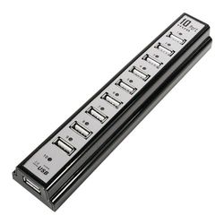 LogiLink UA0096 interface hub 480 Mbit/s Zwart