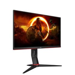 AOC Gaming 24G2SPU - 24 Inch FHD Gaming monitor, 165Hz, IPS, 1ms MPRT, Height Adjust , Speakers , freesync premium, USB HUB (1920 x 1080 @ 165Hz, 250 cd/m², HDMI 1.4 / DP 1.2 / USB 3.2), Black