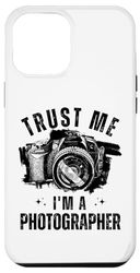 Carcasa para iPhone 12 Pro Max Camisa vintage de fotografía retro Trust Me I'm a Photographer