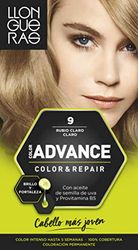 Llongueras Tintura per Capelli, Color Advance Hair Colour, 200 gr, 9-Light Blond