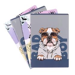 gimboo Exercise Book/Format A5 32/32 Sheets Lined 3 / Mixed Pack of 8-8 Pieces/Pack of Assorted Designs/for Children to School for Primary School Students/Without Margin/White Cards