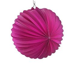Linternas marca Aucune modelo lampion avec porte bougie pink fuchsia 25cm