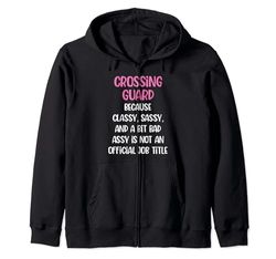 Funny Crossing Guard, Guardia de cruce femenino Sudadera con Capucha