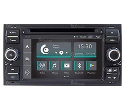 JF-137FKA-XDAB Anpassad passform bilradio för Ford Svart Android GPS Bluetooth WiFi Dab USB Full HD pekskärm 7"