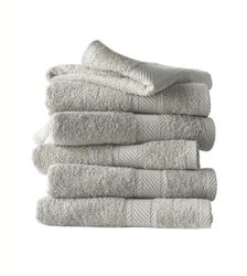 De Witte Lietaer 194844 Set of 6 Light Grey cotton Hand Towels100 x 50 cm
