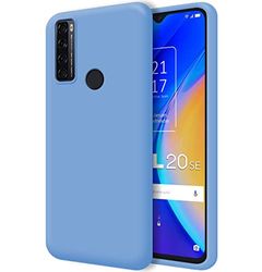 Tumundosmartphone Funda Silicona Líquida Ultra Suave para TCL 20 SE Color Azul