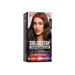 Revlon ColorStay - Coloration Permanente - Coloration Cheveux Longue Tenue - Couvre 100% des cheveux blancs - Jusqu’à 8 semaines - Huile de Macadamia et de Beurre de Murumuru N3 Châtain Foncé Profond