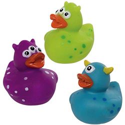 Baker Ross AX327 Patitos De Goma Monstruo De Halloween - Paquete De 8, Juguete Novedoso Para Niños, Ideal Para Relleno De Bolsa De Fiesta Y Calcetín Para Niños