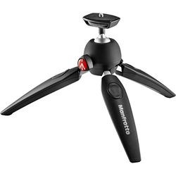 Manfrotto PIXI EVO 2 Częściowy Mini Statyw do Aparatów Bezlusterkowych, Czarny, 1 Sztuka