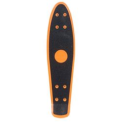 Ridge Skateboards - 56 cm (22 tum) cruiser-däck med grepptejp - Endast däck, orange