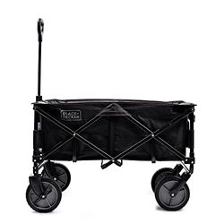 Black+Decker BDCWBK01-XJ tuinwagen, inklapbaar, zwart