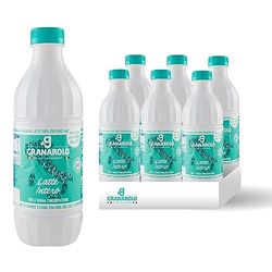 Granarolo, Lait entier UHT au Lait cru de haute qualité 1 litre, 6 paquets de Lait Italien, conserve la même quantité de protéines que le Lait d'origine grâce au traitement thermique