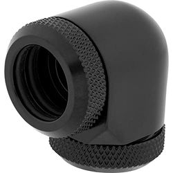 Connettori XF Hardline a 90° per Tubi rigidi con Diametro Esterno di 14mm, Pacco Doppio, Nero
