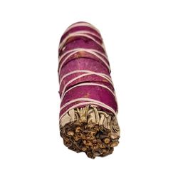 Sage Smudge Stick 4" (White Sage and Pink Petals 4")