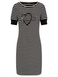 ApartFashion Vestido de Camisa, Negro-Crema, 40 para Mujer