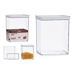 Vattentät burk Transparent Silikon Abs 3,3L (10,5 X 23,7 X 21 Cm)