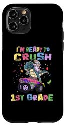 Custodia per iPhone 11 Pro I'm Ready To Crush 1st Grade Unicorn Dinosaur Monster Truck