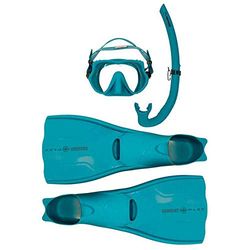 Beuchat Mask och snorkel fenor set för barn, Atoll blå, 36/37