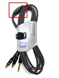 Proel chlp300lu3 audiokabel - audiokabel (6,35 mm, 2 x 6,35 mm, mannelijk, recht, recht)