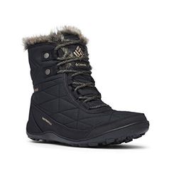 Columbia MINX SHORTY III bottes de neige imperméables Femme, Noir (Black x Pebble), 36.5 EU