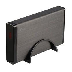 i-tec MYSAFE35U401UK contenitore di unità di archiviazione 3.5" SSD enclosure Nero, Metallico