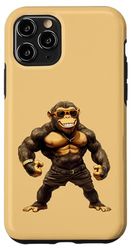 Scimmia Sport Animale Custodia per iPhone 11 Pro
