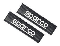 SPARCO 1 Set de 2 Coussins Ceinture de sécurité Voiture Look Carbon Universel, Carbone