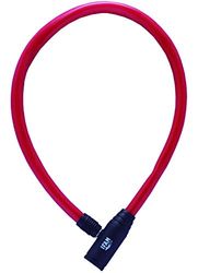IFAM Cavo antifurto per bicicletta per bambini, serratura con chiave, lunghezza 50 cm, colore rosso, modello Junior, sicurezza e protezione, design moderno e speciale
