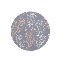 Questo Casa, Round Digital Printed Mouse Pad, Non-Slip Base, for Office and Home, Diameter:22cm