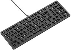 Glorious Gaming GMMK 2 Full Size (96%) Barebones (solo carcasa) - Carcasa de teclado gaming mecánico, completa (96%), aluminio, personalizable, RGB, distribuciones americano / ANSI - Negro
