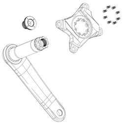Sram Kit Kedja GUIA X0 D1 30D Tillbehör Cykel, Vuxna Unisex, Multifärg (Multicolor), En Storlek