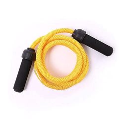 66fit Heavy Jump Rope (Yellow) For Fat Burning, Muscle Building, Cardio, Boxing, Workout