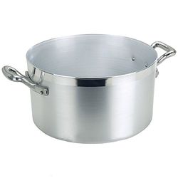 Pentole Agnelli Family Casseruola Alta, Alluminio, Grigio, 34 cm