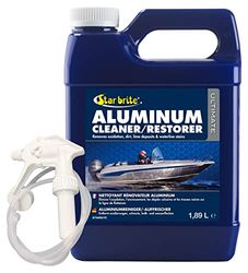 Star Brite Nettoyant rénovateur Aluminium | Élimine l'oxydation, l'encrassement, Les dépôts calcaires et Les tracees Noires sur la Ligne de flottaison, Bleu