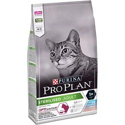 PURINA PRO PLAN Sterilised Adult Savoury Duo - Croquetas para Gato, Rico en Bacalao con Trucha, 6 Paquetes de 1,5 kg