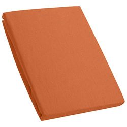 Kinzler Premium spanner, katoenen hoeslaken, 90-100 x 200 cm, karamel
