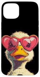 Cool Duck Love Occhiali da sole per uomo e donna Custodia per iPhone 15 Plus
