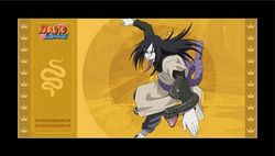 Gyllene ticket OROCHIMARU 10 SOBRES NARUTO SHIPPUDEN 8 SAMLING 1