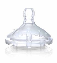 Nûby ID0021 Soft-Flex Fles-zuiger van siliconen, transparant