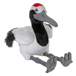 Wild Republic Cuddlekins Eco Grulla de Corona Roja, Peluche de grulla de Corona roja, 12 Pulgadas, Juguete de Felpa, ecológico.