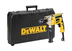 DEWALT DWD024KS-QS, broca de percussão 701W, potência de saída de 302W, 0-2800 rpm, 8,6 Nm de par, suporte de botões sem chave de 1,5 - 13 mm, aderência lateral, ponta de profundidade, velocidade