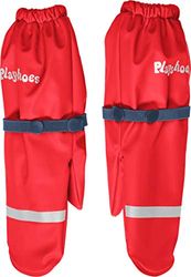 Playshoes Unisex kindermodderhandschoenen, waterdicht met fleece gevoerde handschoenen, rood, 1