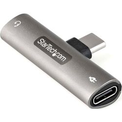 StarTech.com Adaptador de Audio y Carga USB-C - Adaptador de Audio USB Tipo C con Salida TRRS de 3,5mm para Auriculares con Micrófono y Pass Through de 60W USBC para Cargador (CDP235APDM)