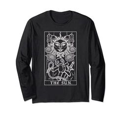 The Sun Tarot Card Halloween Voodoo Doll Witchcraft Altar Long Sleeve T-Shirt