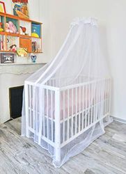 Vliegengaas voor babybed, transparant, met universele houder