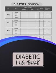 Diabetic Log Book: 2 Year Blood Glucose Log Book for Type 1 and Type 2