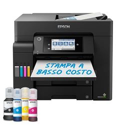 Epson EcoTank ET-5800, Stampante Multifunzione, Stampa Fronte/Retro, Scansione, Copia, Fax, Formato A4, ADF, 2 Vassoi Frontali da 250 Fogli, Wi-Fi, LCD 10.9 cm