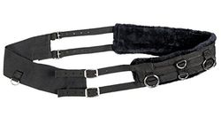 HKM Teddy Shetty Ceinture d'équitation Noir/Noir